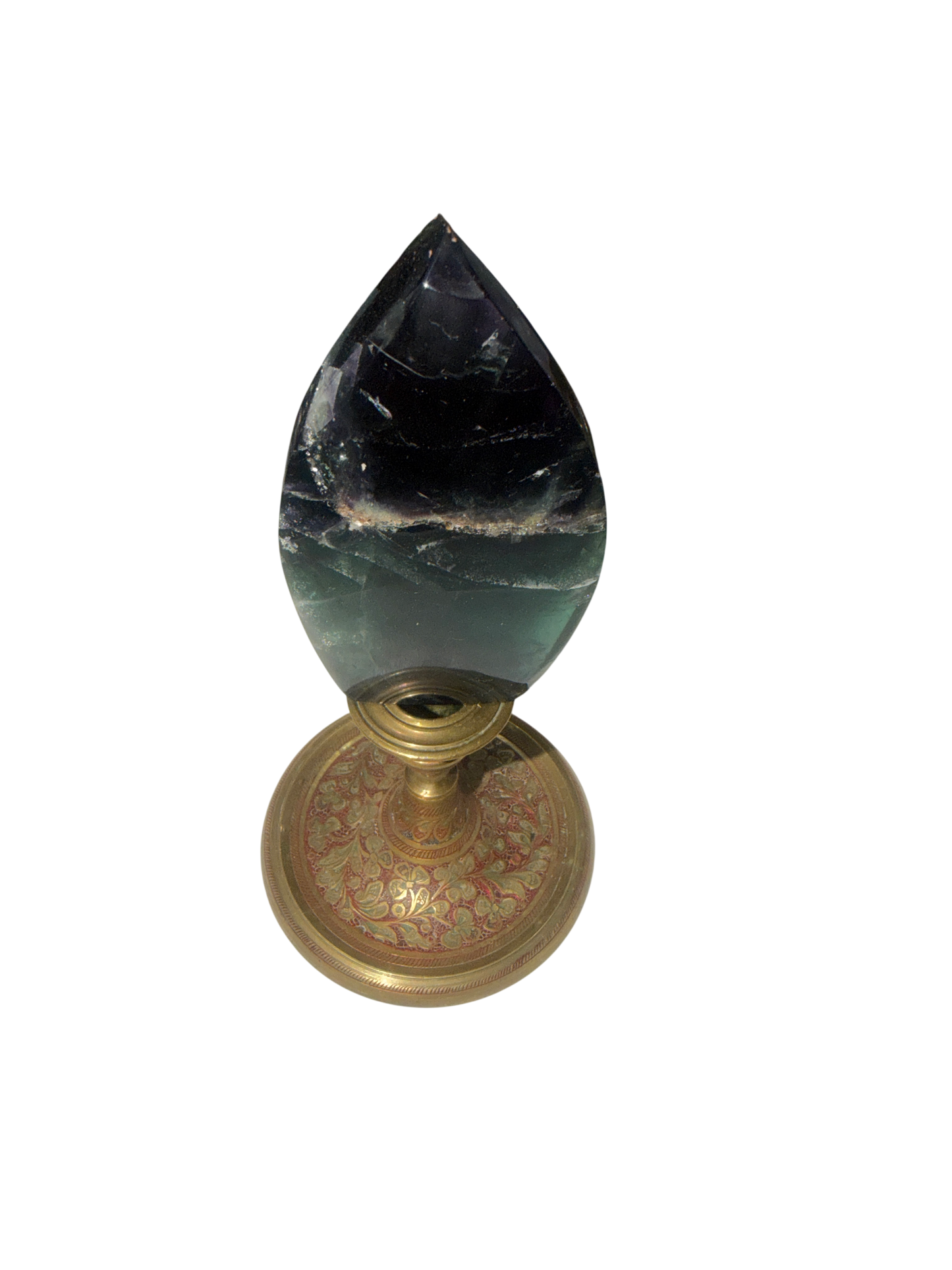Rainbow Fluorite Flame Freeform — Polished Natural Crystal Display, 0.53 lb (Stand Not Included)