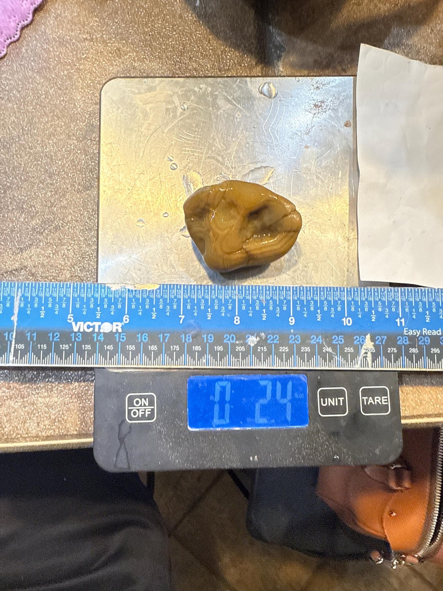 Yellow Rifts - 2.4 oz Mississippi Crowley Ridge Agate – Natural Banding with Pocket Formation