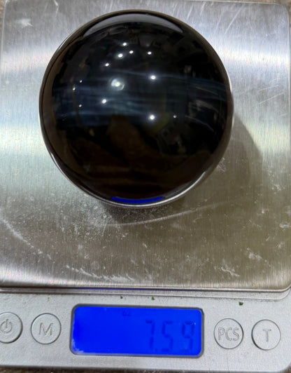 Blue High Grade Tigers Eye Dark blue high flash Sphere