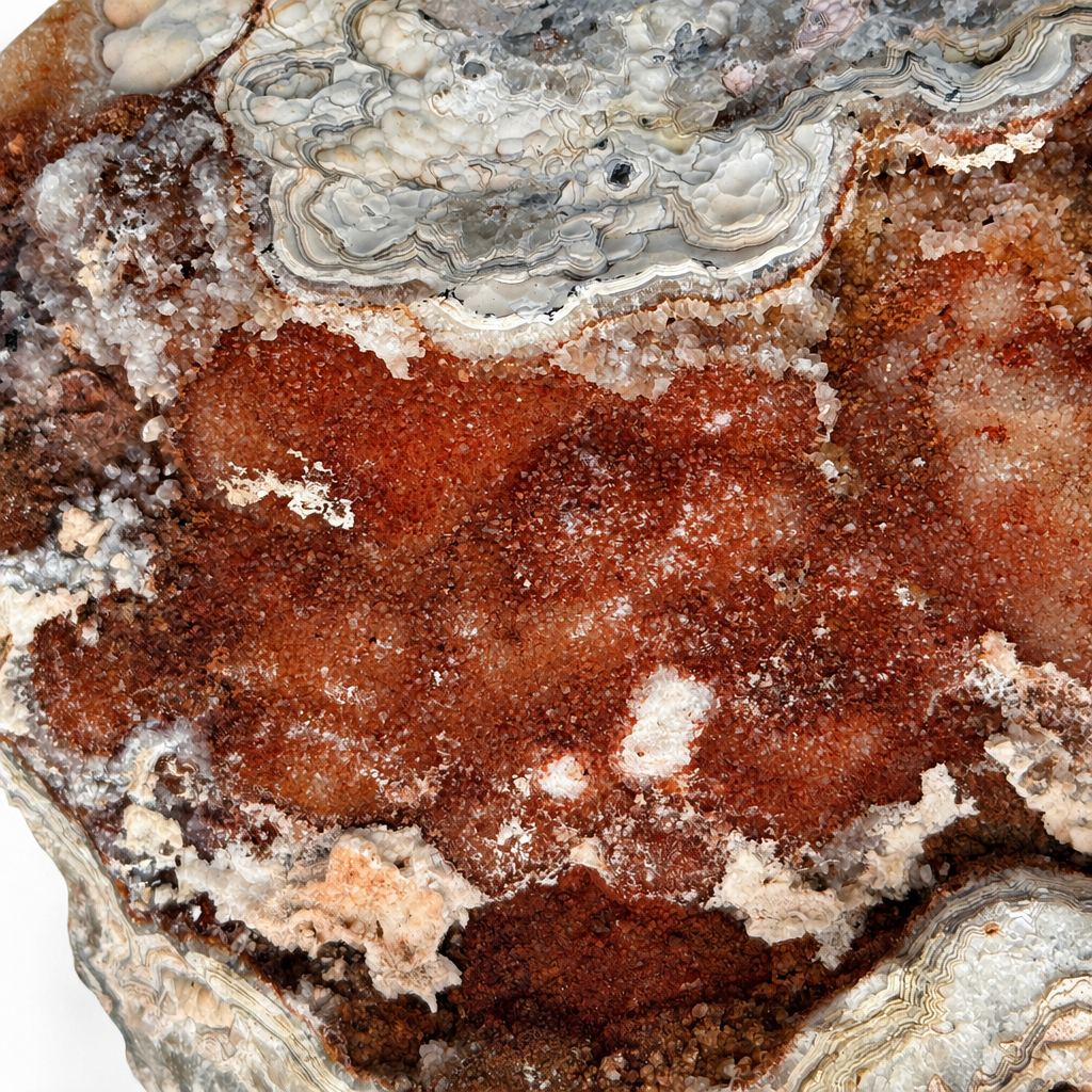 Crazy Lace Agate Rough Multi-Band Botryoidal Formation — Lapidary Rough Collector Specimen Mexico High Grade