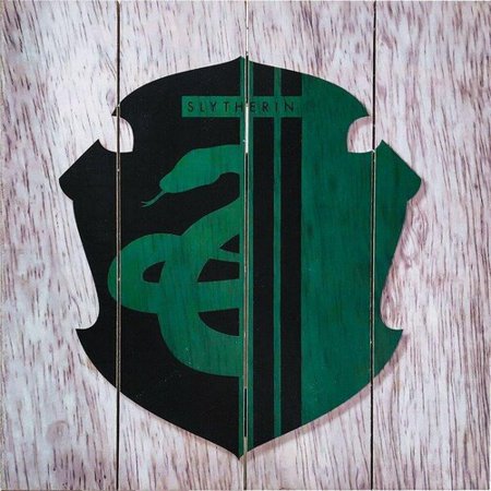 Harry Potter Slytherin Wood Sign