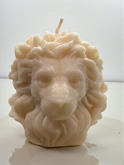The Mane Event - Lionhead Candle Solid Wax Status Piece
