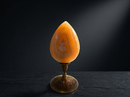 Orange Calcite Egg luxury collector editorial