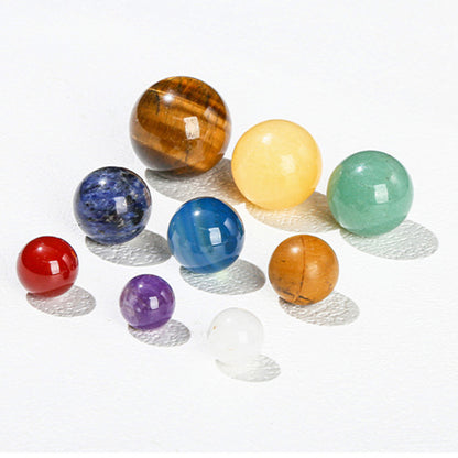 Garland Workshop & Lapidary Solar System 9-Planet Gemstone Display — open box view