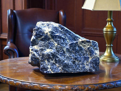 zExclusive 9.6 lb High-Grade Sodalite Statement Slab — detail view