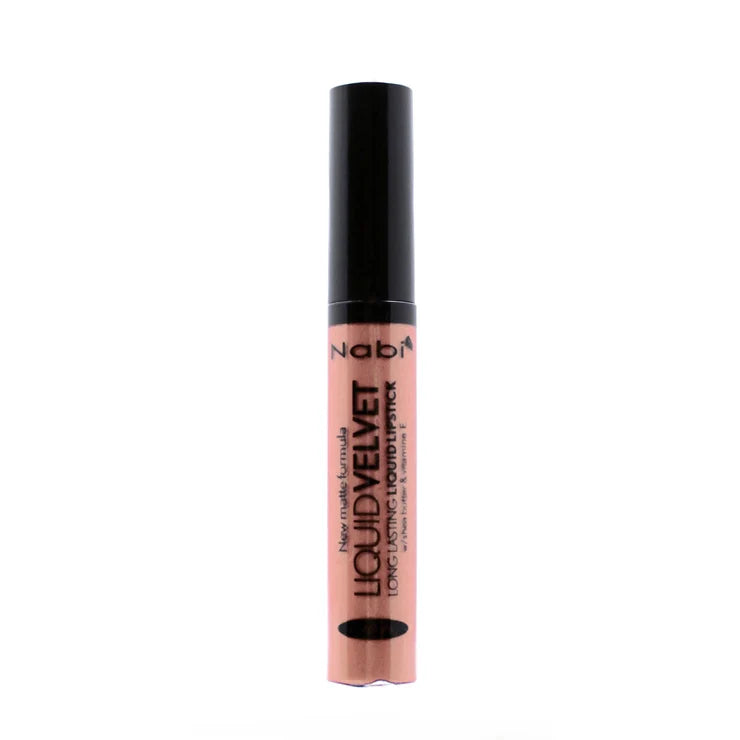 Nabi Liquid Velvet Long Lasting Liquid Lipstick — Matte Formula Shea Butter Vitamin E Salon Quality — styled