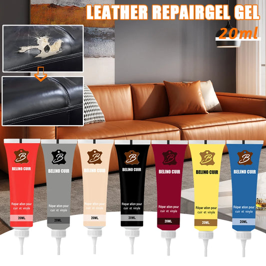 20ml Auto Advanced Leather Repair Cream Repair Filler Sofa Car Seat Leather Complementary Repair Refurbishing Car Polishing Kit