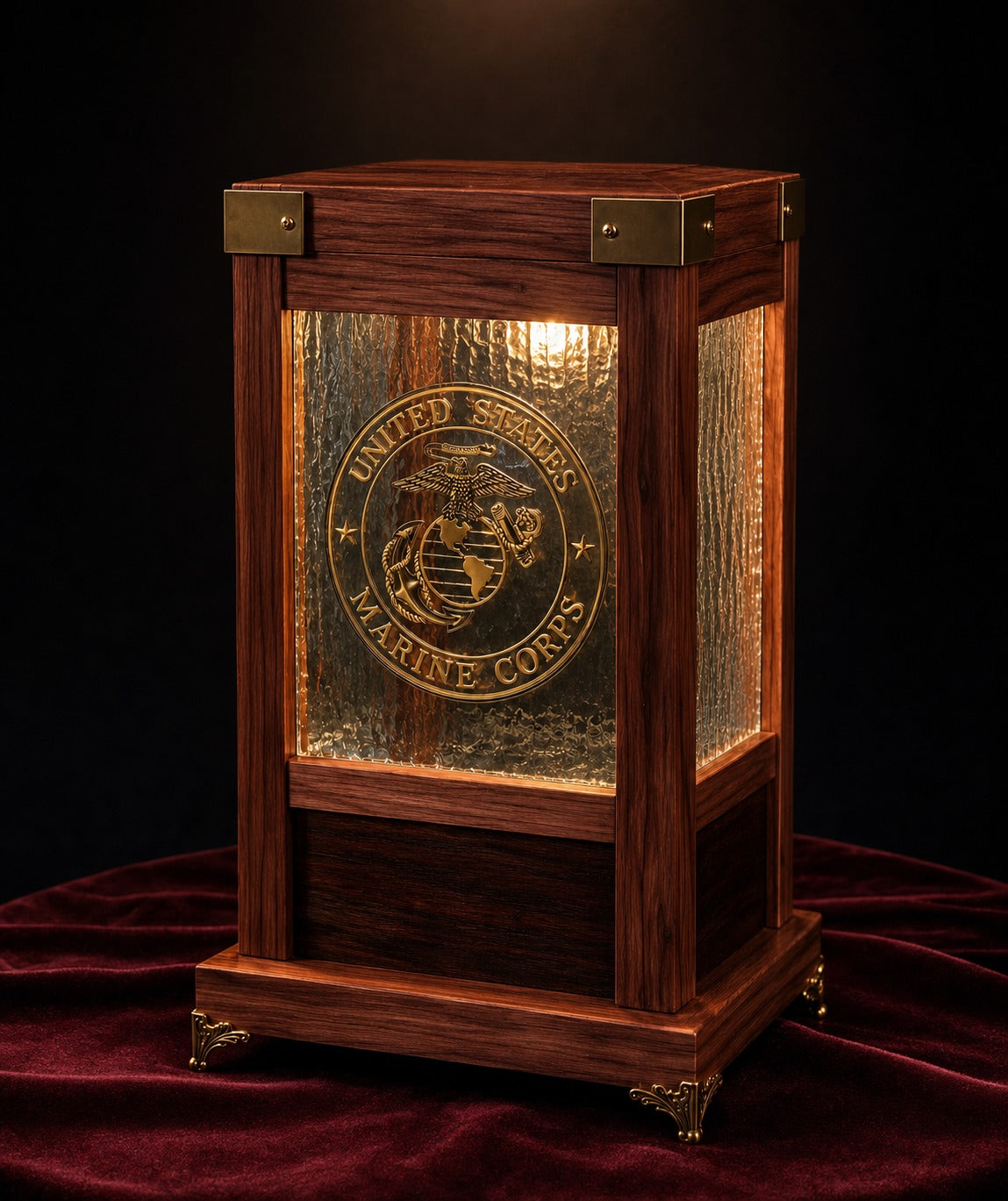Garland Workshop Military Tribute Lamp — luxury studio hero
