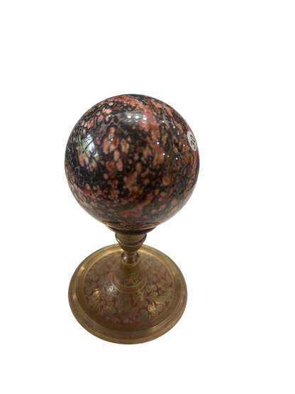 Leopard Skin Jasper Polished Sphere — 60mm Natural Crystal Ball, 0.94 lb (Stand Not Included)