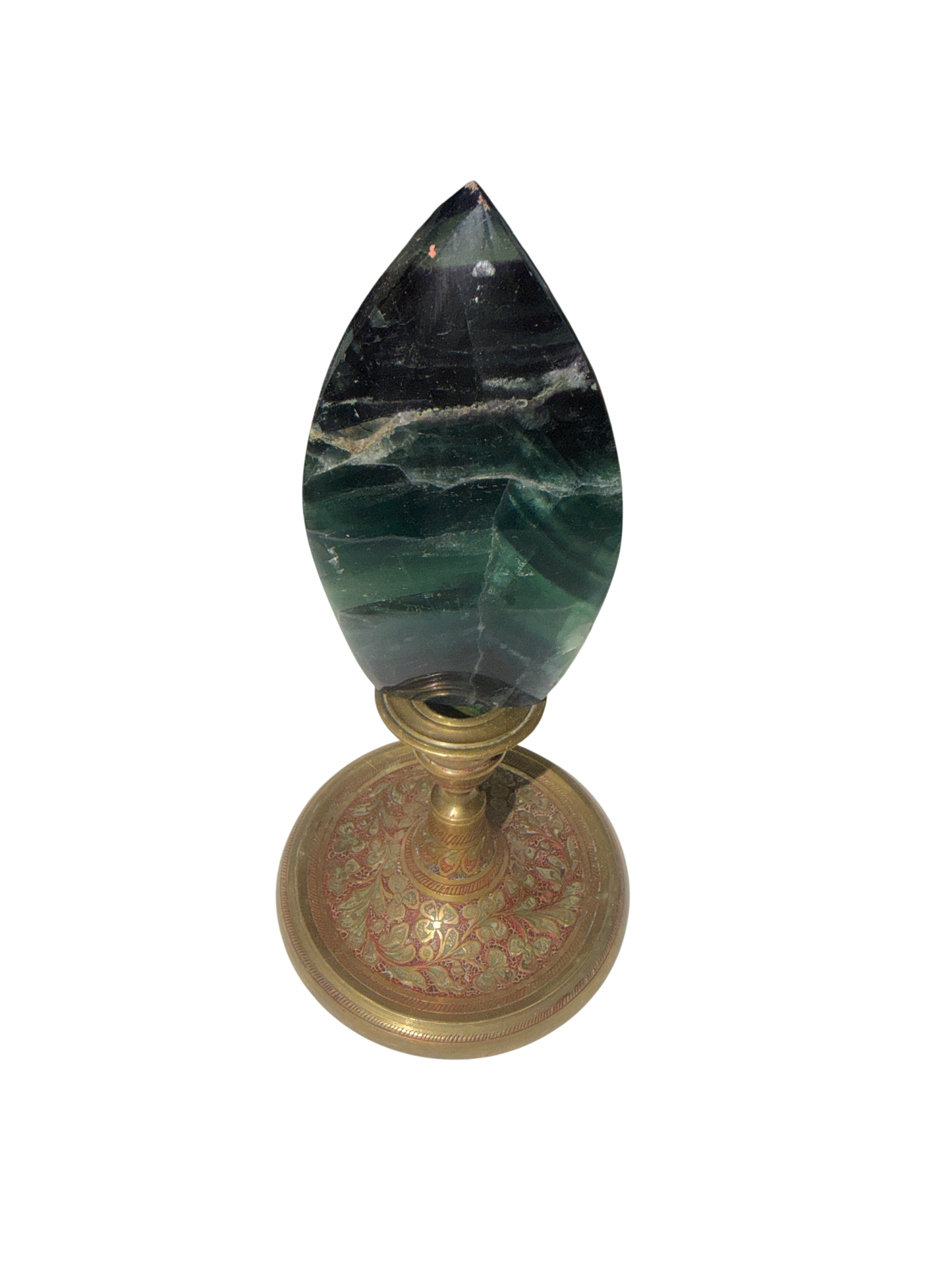 Rainbow Fluorite Flame Freeform — Polished Natural Crystal Display, 0.53 lb (Stand Not Included)