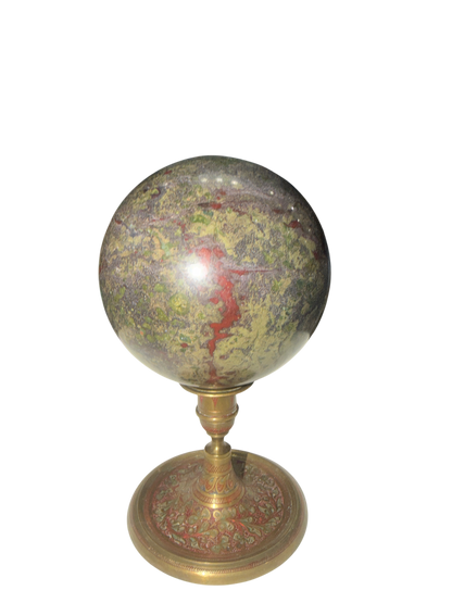 Dragon Blood Jasper Polished Sphere — Natural Crystal Ball, ~4in, 3.5 lb (Stand Not Included)