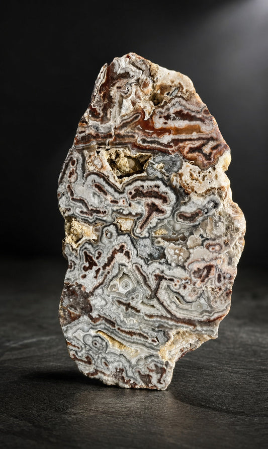 9 lb Mexican Crazy Lace Agate Statement Sculpture