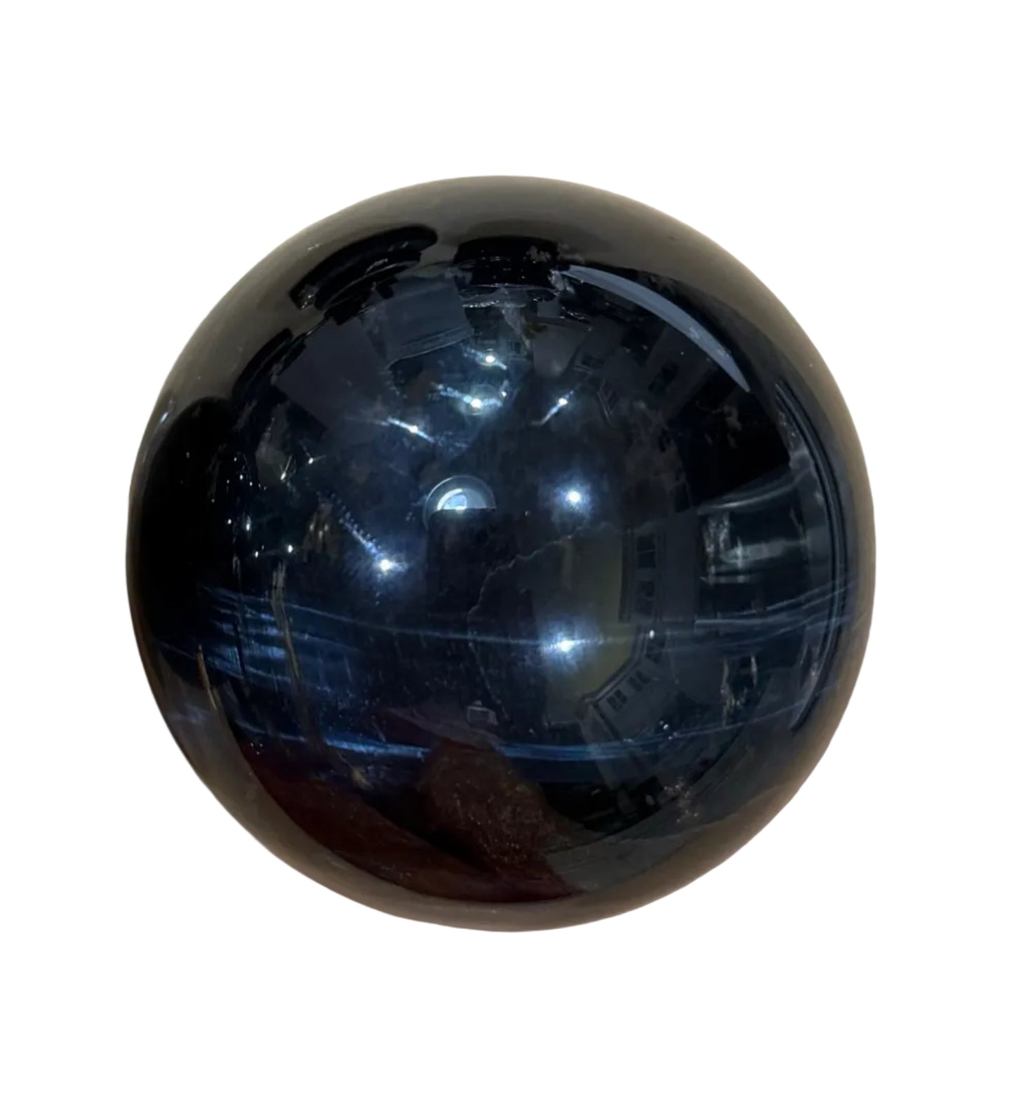 Blue High Grade Tigers Eye Dark blue high flash Sphere
