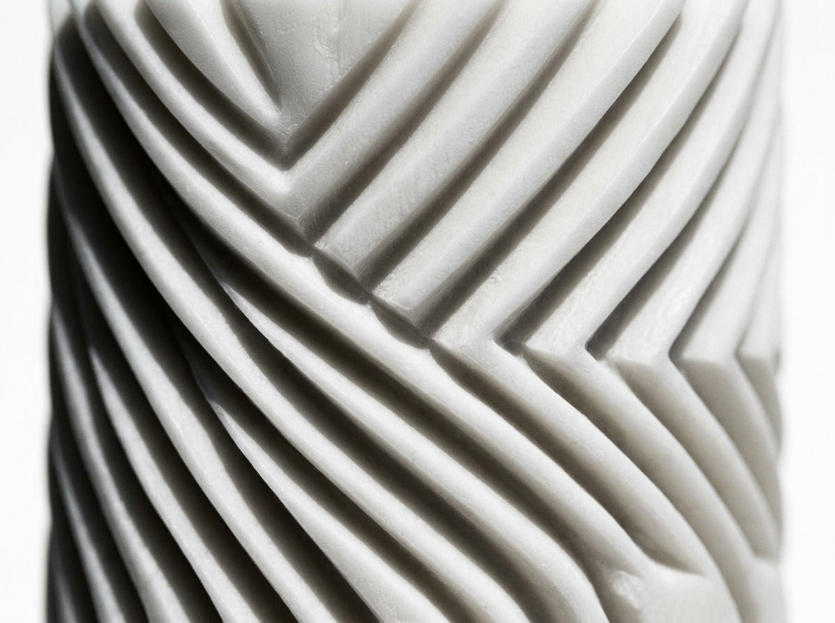 EnZebra Swirl Pillar spiral ridge texture detail