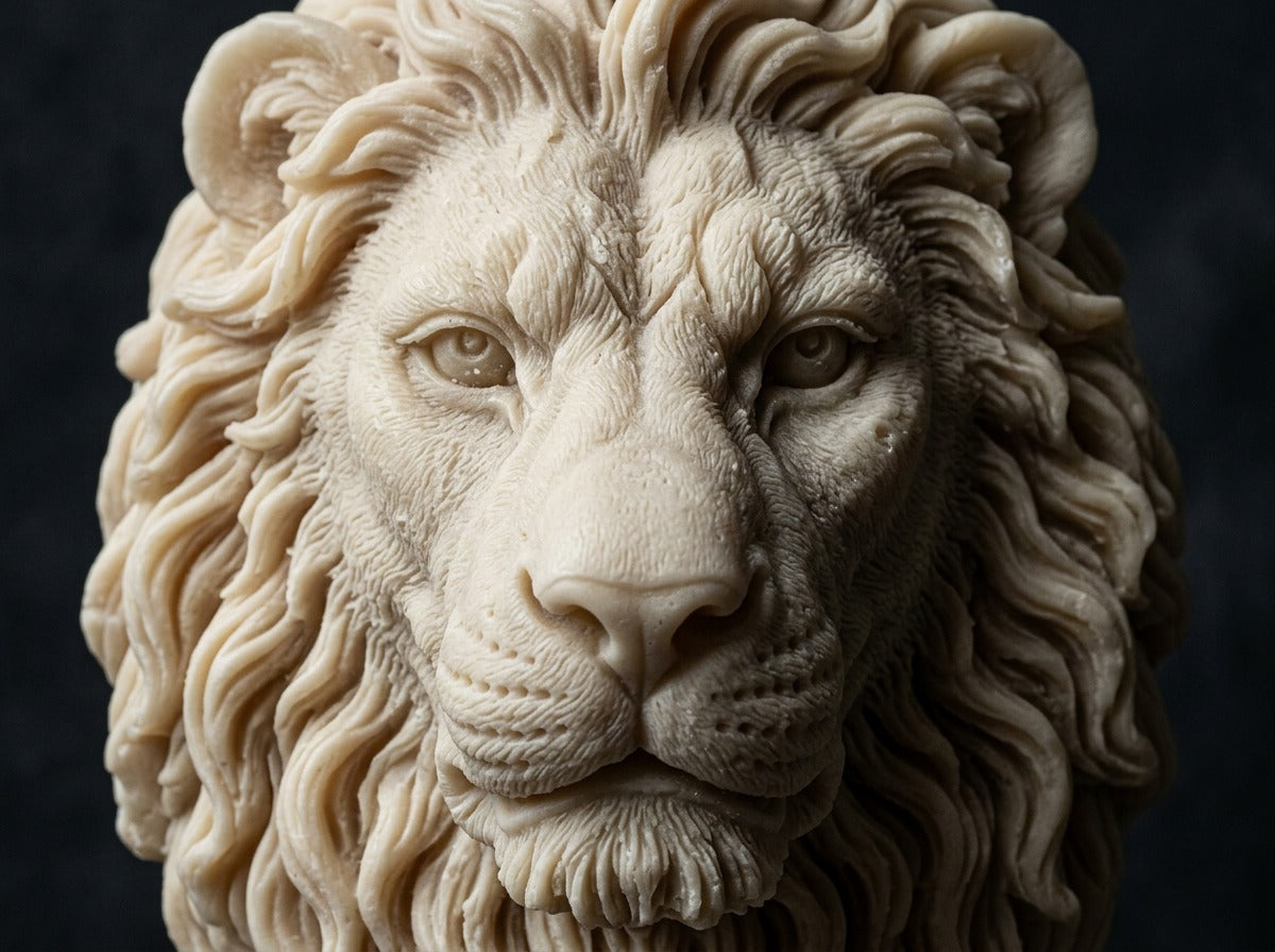 EnZebra Lion Head macro face detail