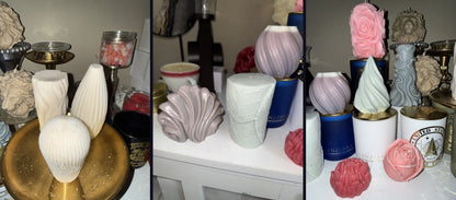 EnZebra geometric and decorative candle gallery set