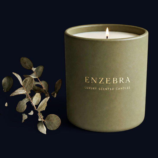 EnZebra EnZebra® Luxury Scented Candle — Olive Green Vessel | 12 oz