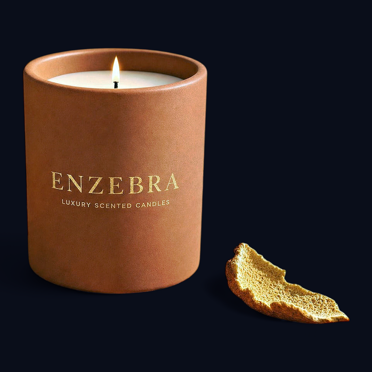 EnZebra EnZebra® Luxury Scented Candle — Sienna Terracotta Vessel | 12 oz