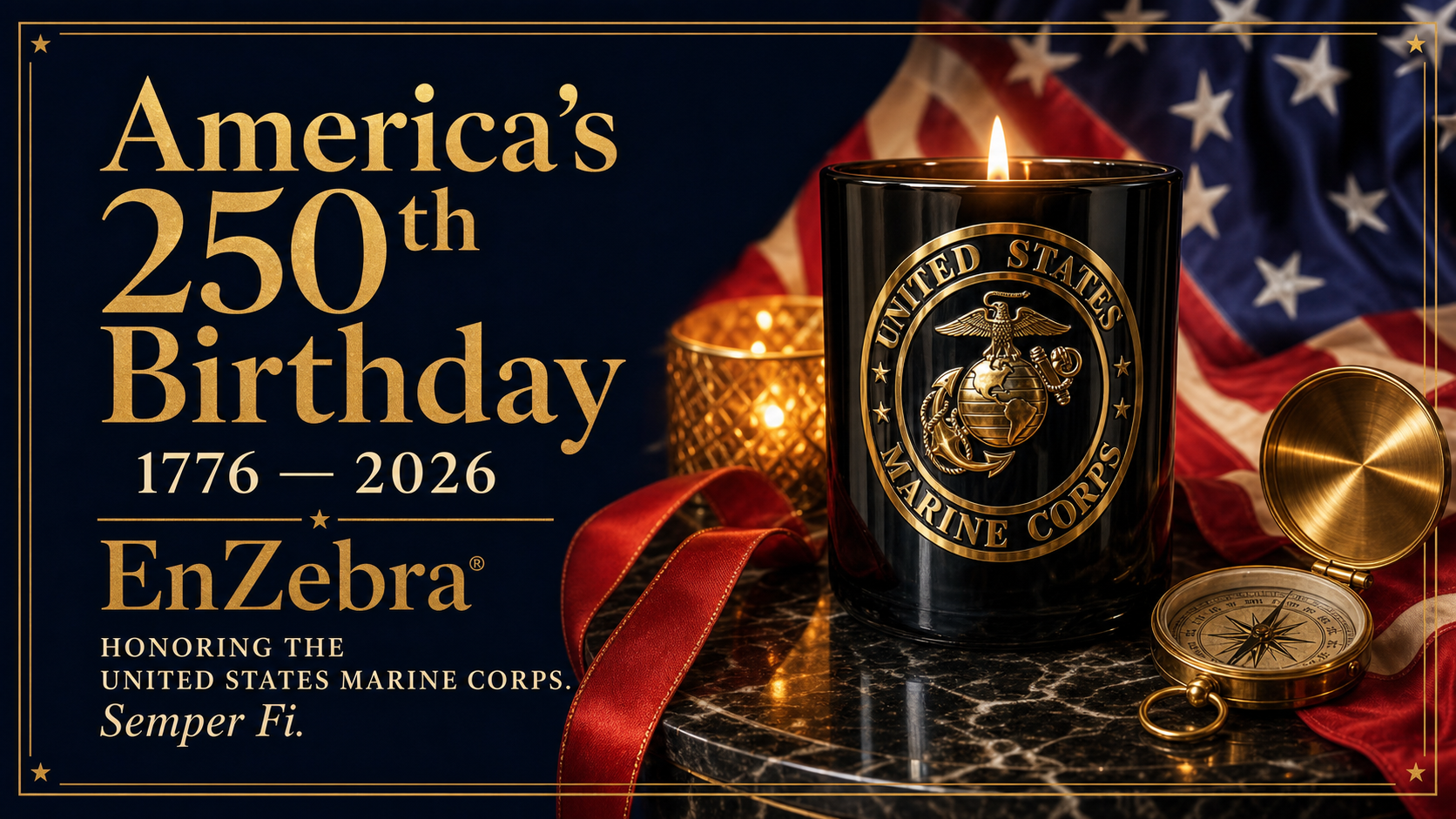 EnZebra Marines July 4th Banner