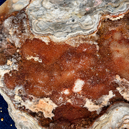 Crazy Lace Agate Rough Multi-Band Botryoidal Formation — Lapidary Rough Collector Specimen Mexico High Grade