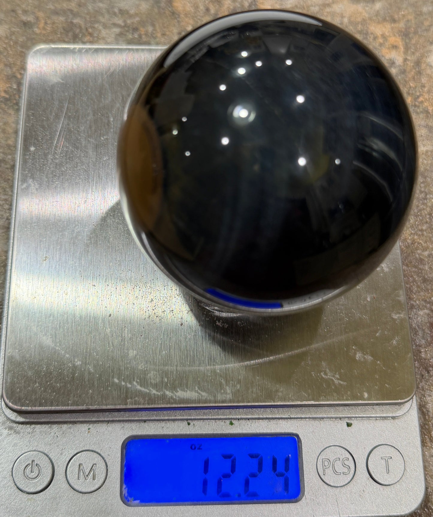 Blue High Grade Tigers Eye Dark blue high flash Sphere