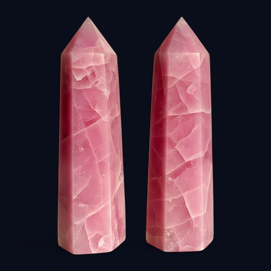 Garland Workshop & Lapidary Pink Opal Tower — Polished Point (Grade A)