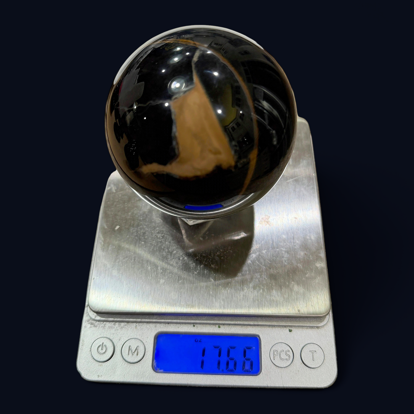 Garland Workshop & Lapidary Blue High Grade Tigers Eye Dark blue high flash Sphere