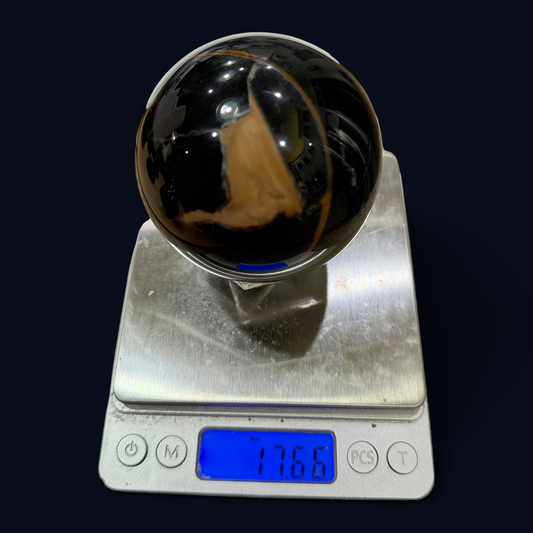 Garland Workshop & Lapidary Blue High Grade Tigers Eye Dark blue high flash Sphere