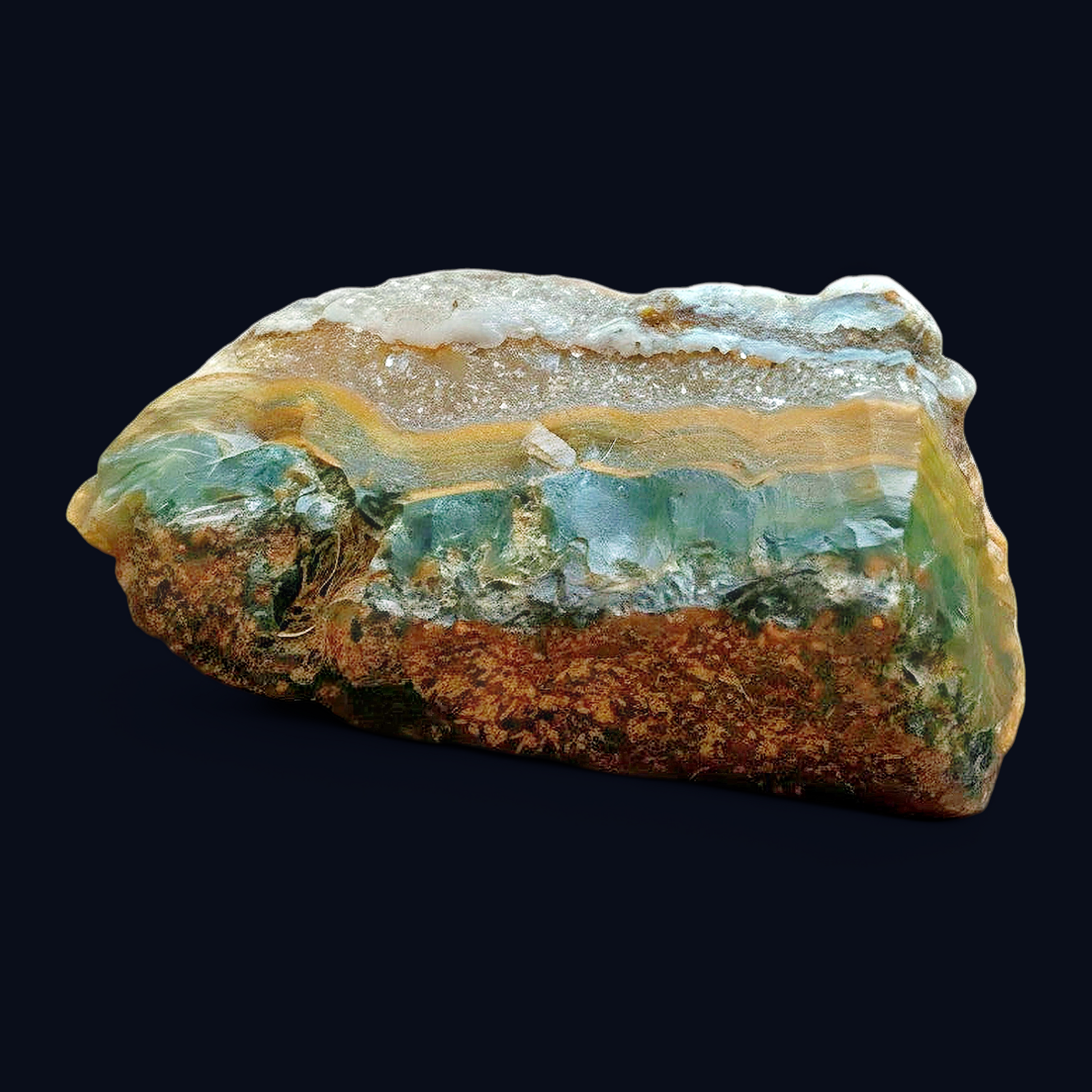 Garland Workshop & Lapidary Natural Polished Decorative Agate Mineral Specimen