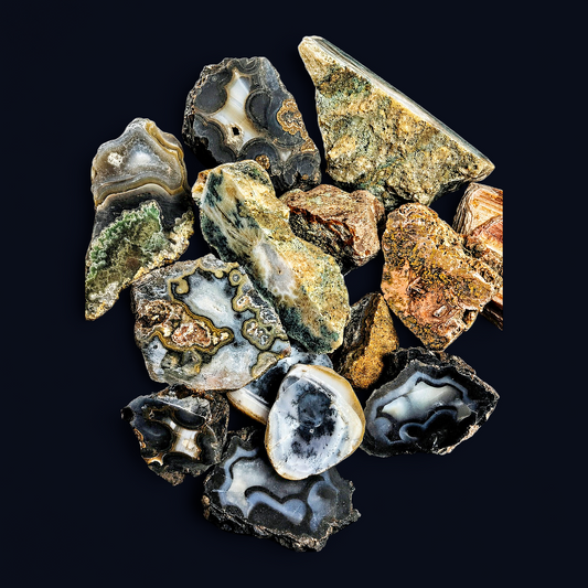 Garland Workshop & Lapidary Mystery Rock Box; Crystals, Minerals, Slabs and more!