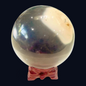 Garland Workshop & Lapidary Black and White Banded Orca Jasper Polished Sphere — Natural Mineral Specimen