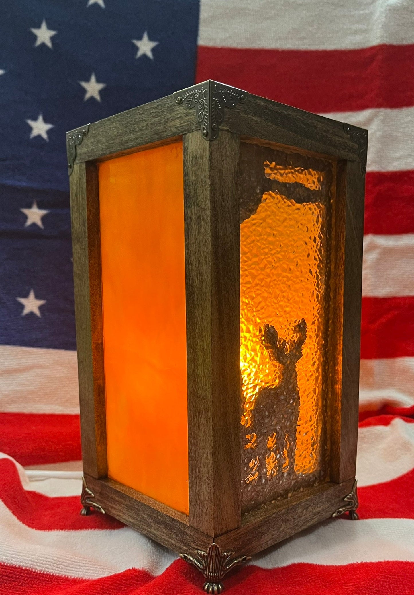 Handcrafted Custom Designed Lamp- Buck/Deer Silhouette