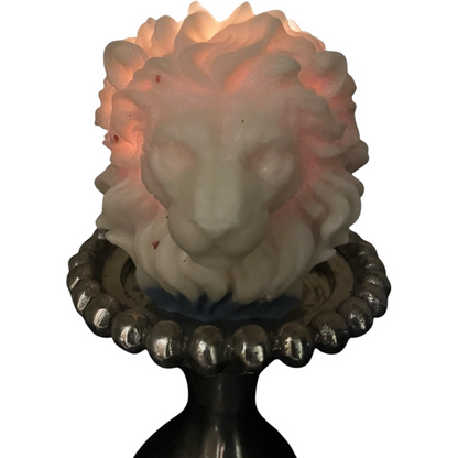 The Mane Event - Lionhead Candle Solid Wax Status Piece