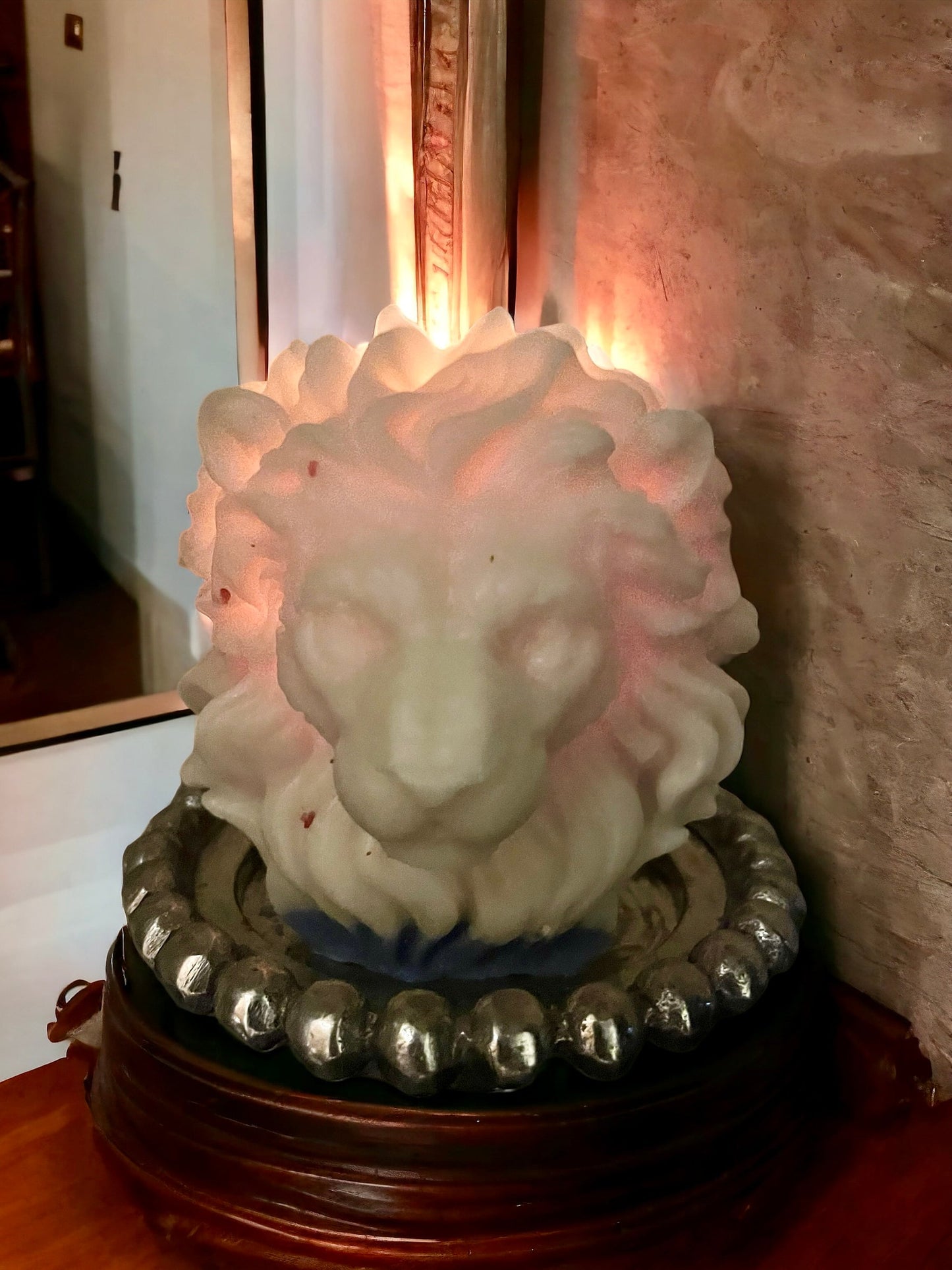 The Mane Event - Lionhead Candle Solid Wax Status Piece