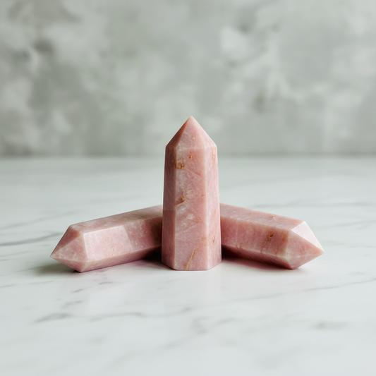 Pink Opal Points - Polished