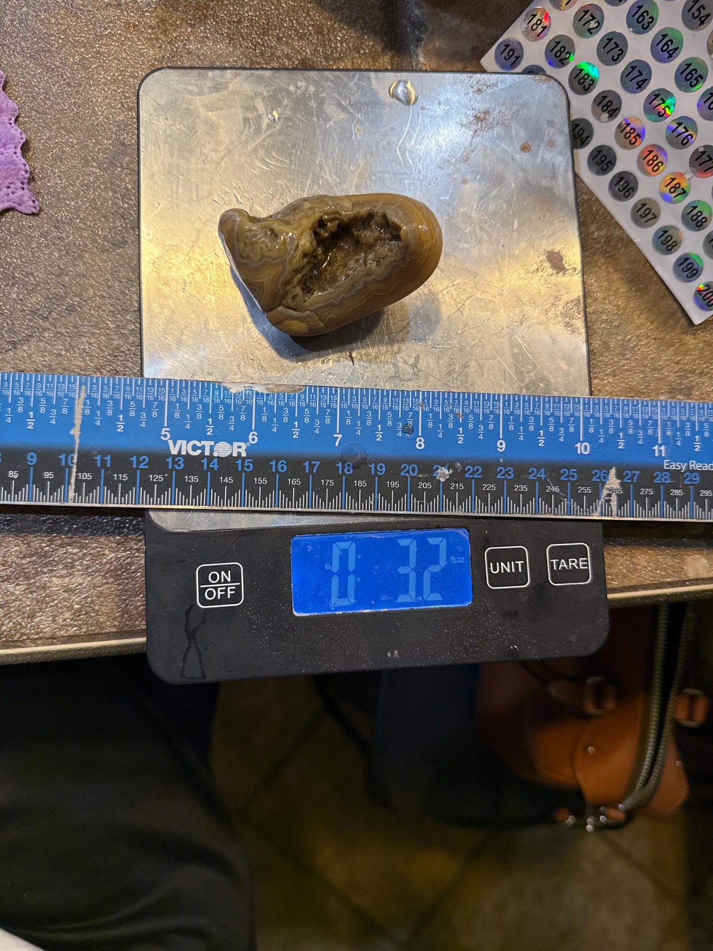 Natural Mississippi Agate | 3.2 oz Unpolished Geode Specimen