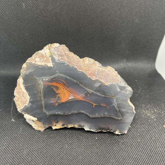 North Ankara Turkish Agate-Thunder Egg- UV reactive Pseudomorph  1.37lbs