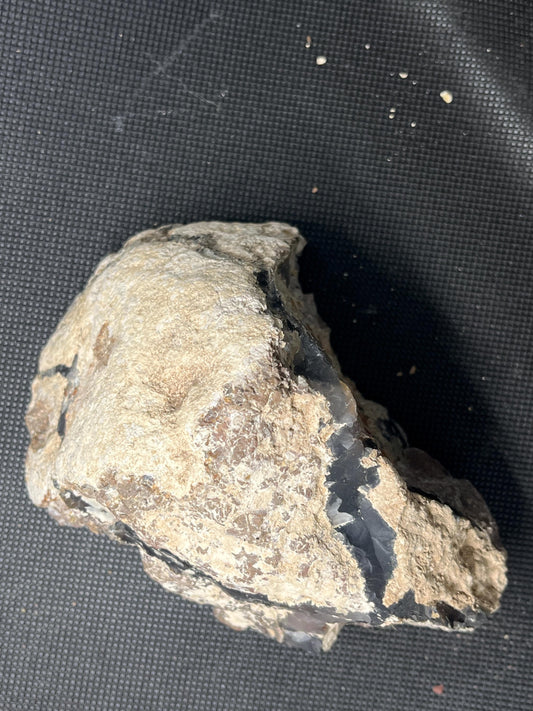 North Ankara Turkish Agate-Thunder Egg- UV reactive Pseudomorph  1.37lbs