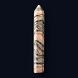 zExclusive Pink Zebra Marble Polished Obelisk Tower — Collector Grade Mineral Specimen Crystal Point