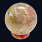 zExclusive Petrified Wood Polished Sphere — Multi-Color Red Brown Green
