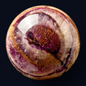zExclusive Polished Fluorite Sphere — Deep Purple Banded Natural Crystal Ball