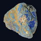 zExclusive Azurite with Malachite Raw Specimen — Deep Blue Copper Carbonate Matrix Rock