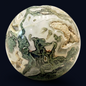 zExclusive Ocean Jasper Polished Sphere with Orbicular Patterning