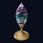 zExclusive Rainbow Fluorite Flame Freeform — Polished Natural Crystal Display, 0.53 lb (Stand Not Included)