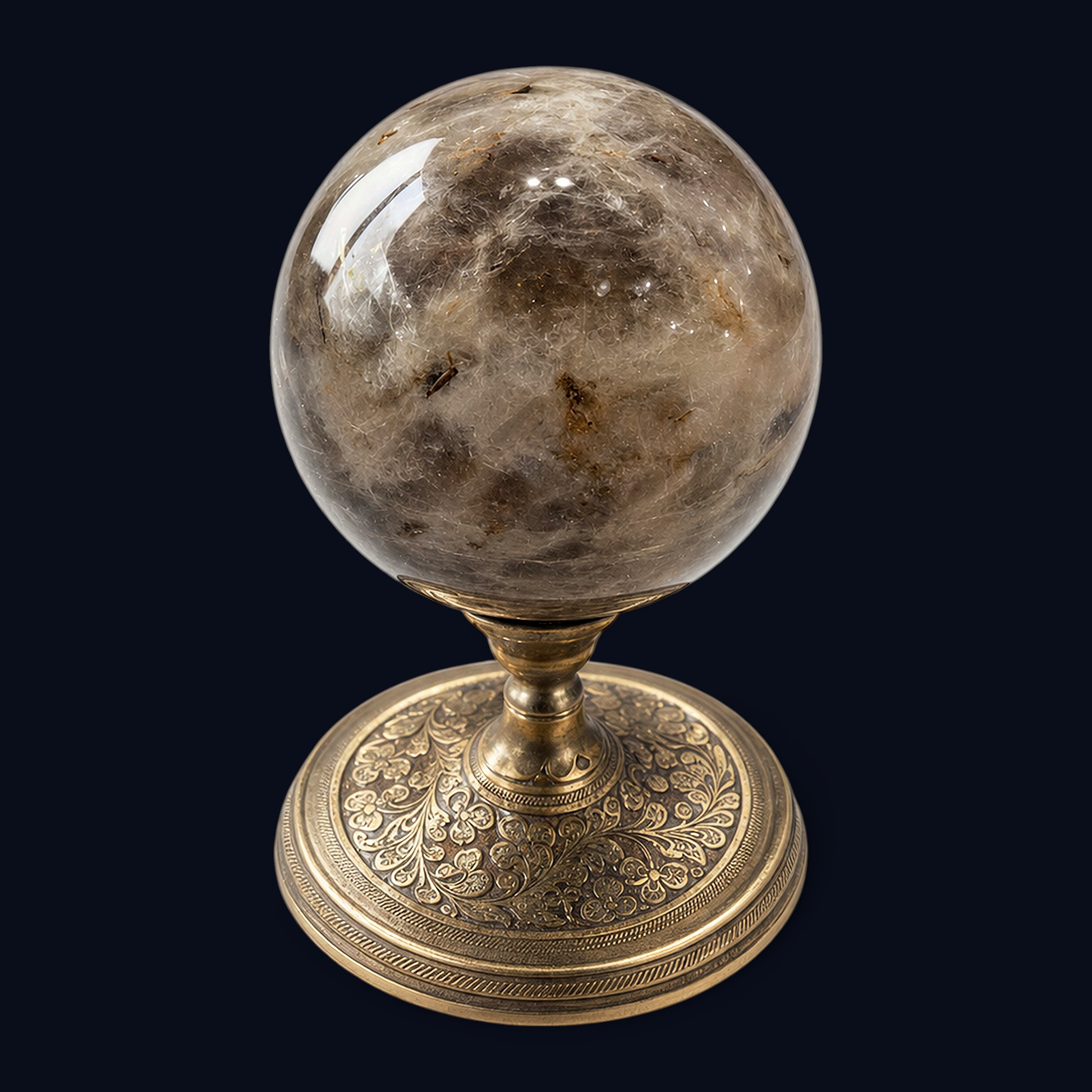 zExclusive Moonstone Polished Sphere — Natural Crystal Ball, 70mm, 0.8 lb (Stand Not Included)