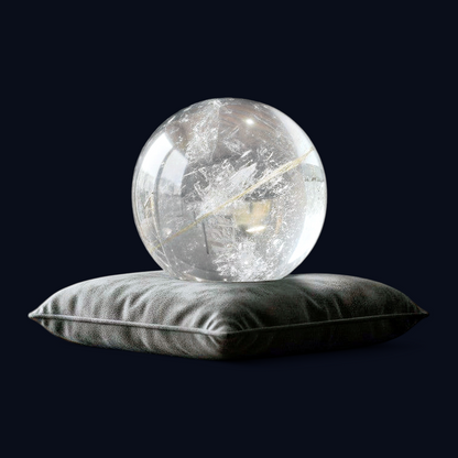 zExclusive Decorative Polished Crystal Sphere Home Accessory