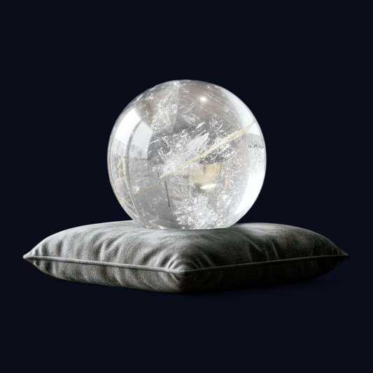 zExclusive Decorative Polished Crystal Sphere Home Accessory