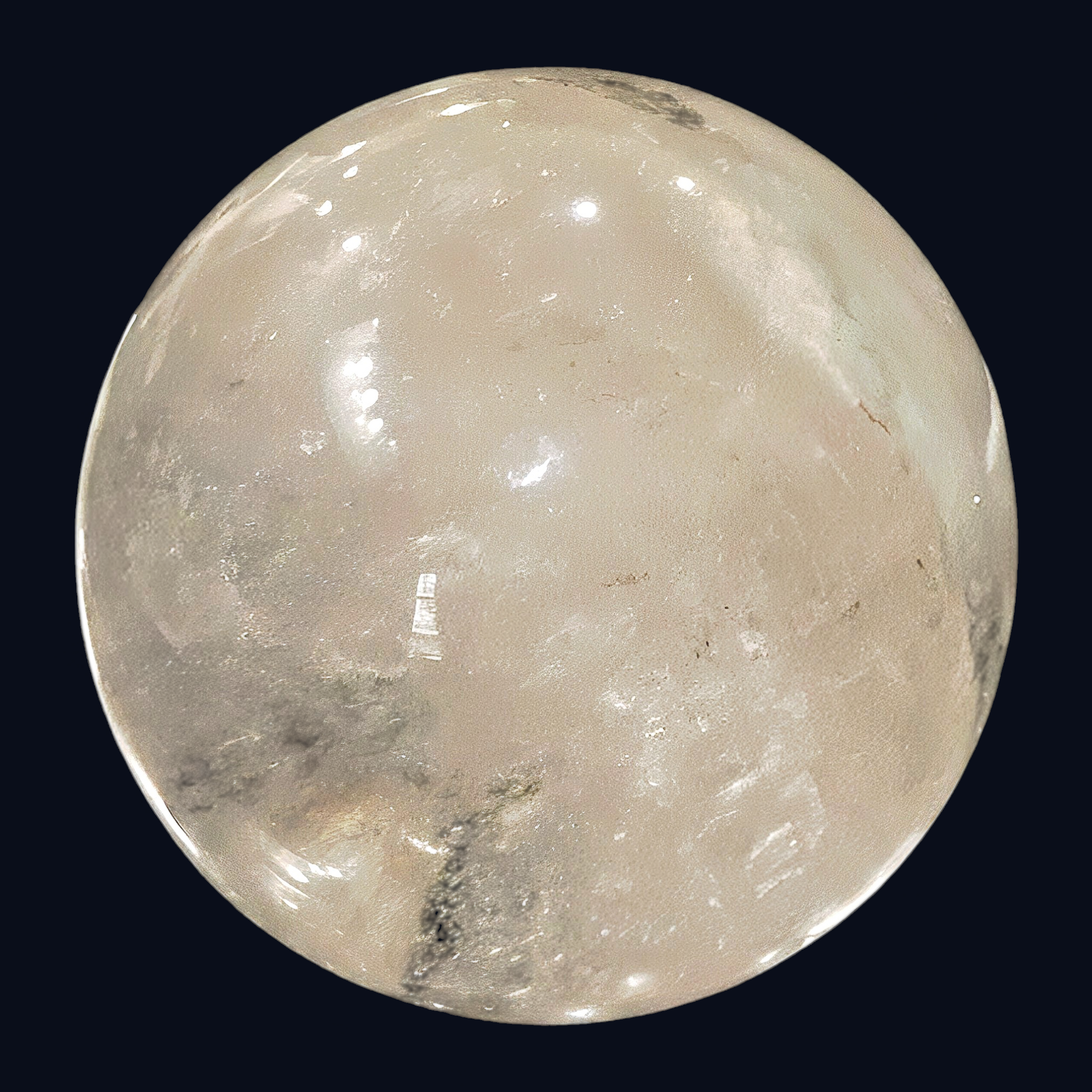 zExclusive Garden Quartz Sphere Hematite Inclusions ~3.5in — Collector Grade Mineral Specimen Verified Natural