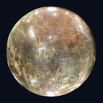 zExclusive Garden Quartz Polished Sphere Large Natural Crystal Ball Collector Grade Estate Find Verified Mineral