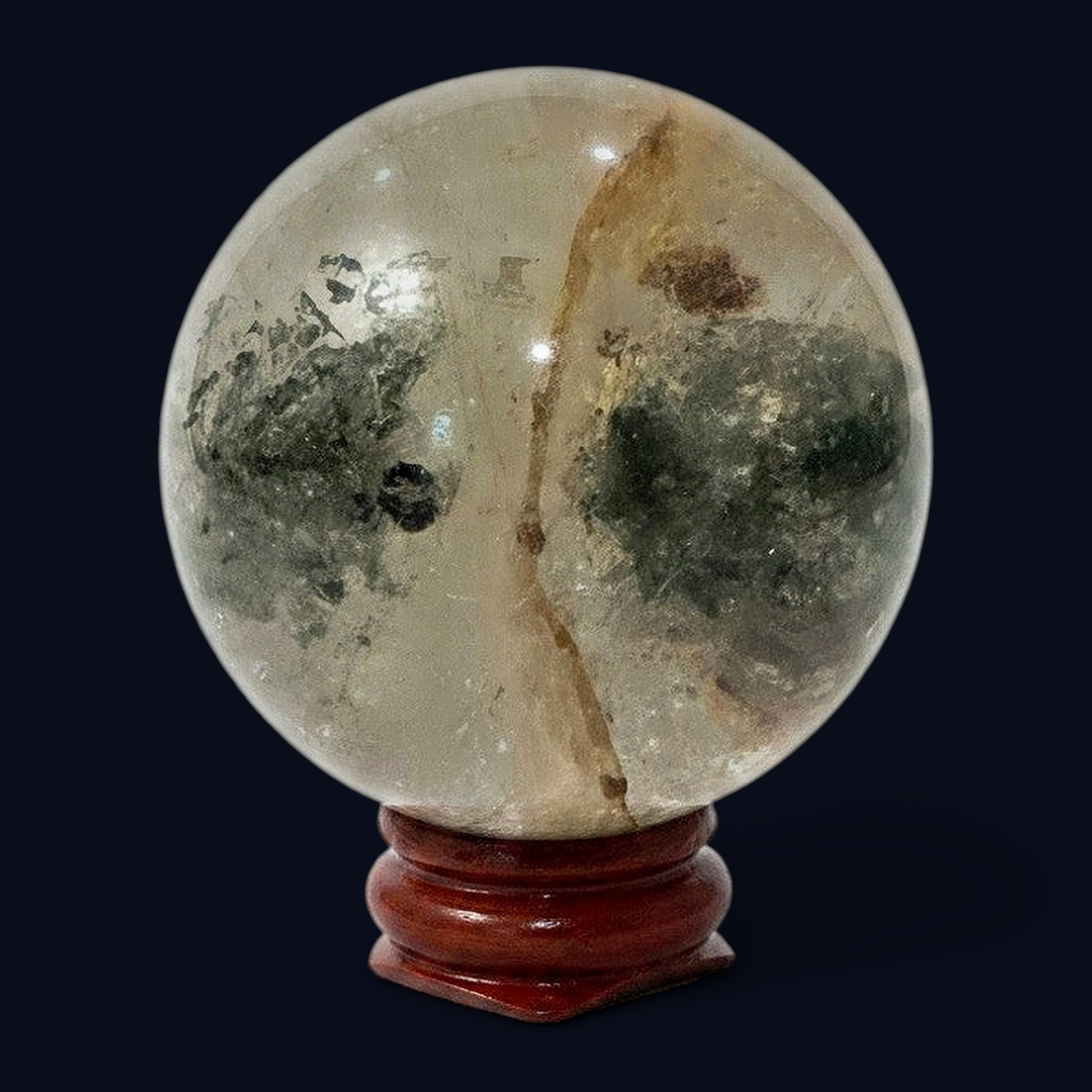 zExclusive Garden  Quartz Crystal Sphere  Collector Grade Mineral Specimen